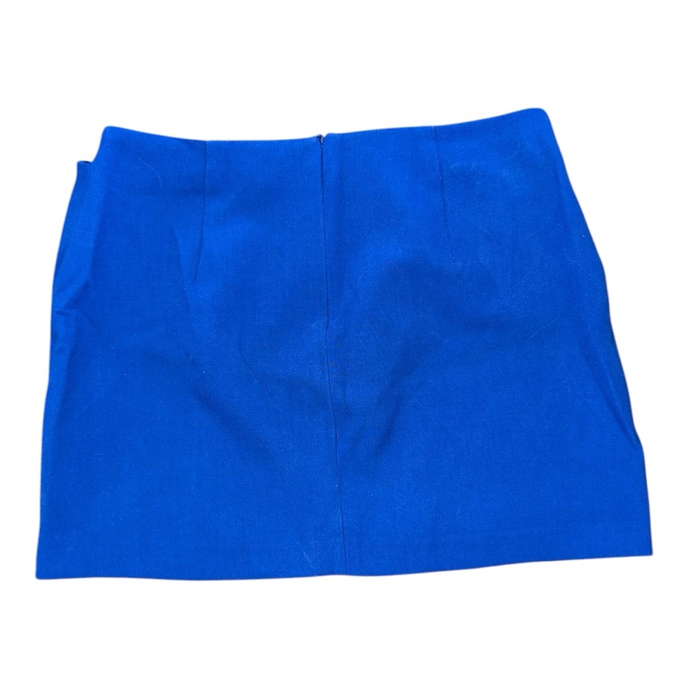 Stylish Blue Wrap Skirt - Picture 5 of 8